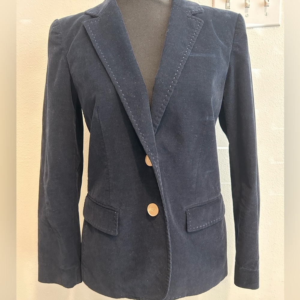 LAFAYETTE 148 Elegant Navy Blue Women's Blazer Size 2